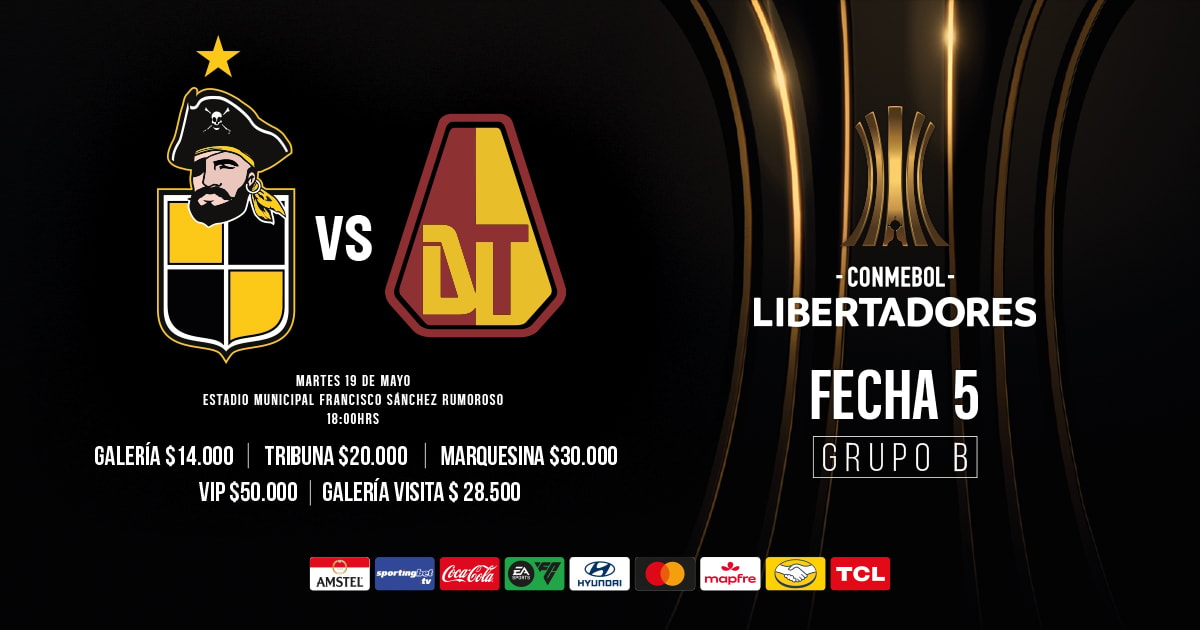 Coquimbo Unido vs Deportes Tolima / CONMEBOL Libertadores 2026 / Grupo B / Fecha 5