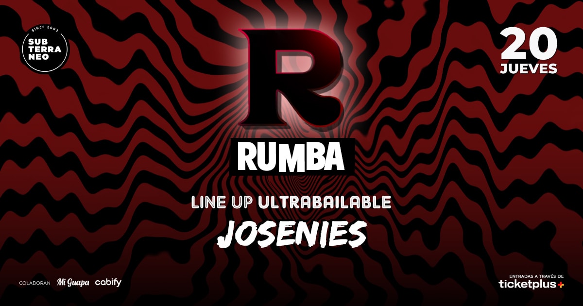 RUMBA Full Ultrabailable ★ JUEVES 20 NOVIEMBRE ★ Club Subterráneo (+21M & +23H)