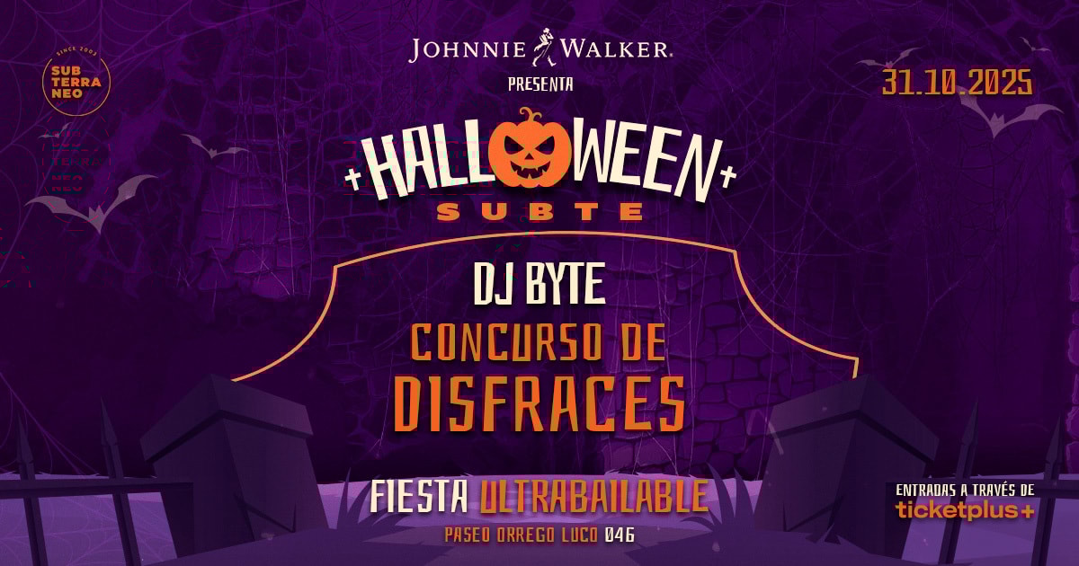  🎃 HALLOWEEN SUBTE 🎃 VIERNES 31 OCTUBRE ★ Club Subterráneo (+23)