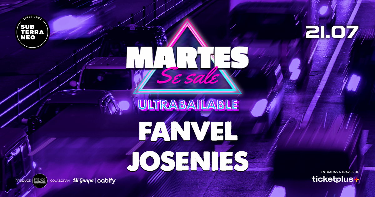MARTES SE SALE! ★ MARTES 21 JULIO ★ Club Subterráneo (+21)