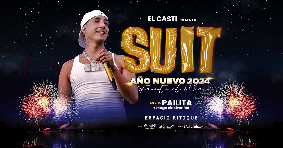 El Casti presenta SUIT AÑO NUEVO 2024 frente al mar Pailita en VIVO - Espacio Ritoque