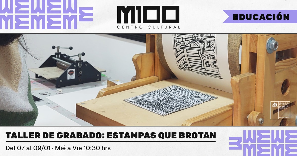 Taller de grabado: Estampas que brotan 