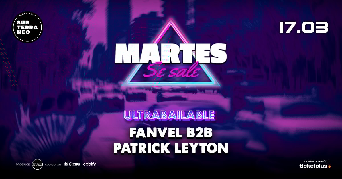 MARTES SE SALE! ★ MARTES 17 MARZO ★ Club Subterráneo (+21)