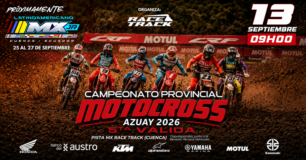 CAMPEONATO PROVINCIAL DE MOTOCROSS AZUAY 2026 5TA VÁLIDA - CUENCA