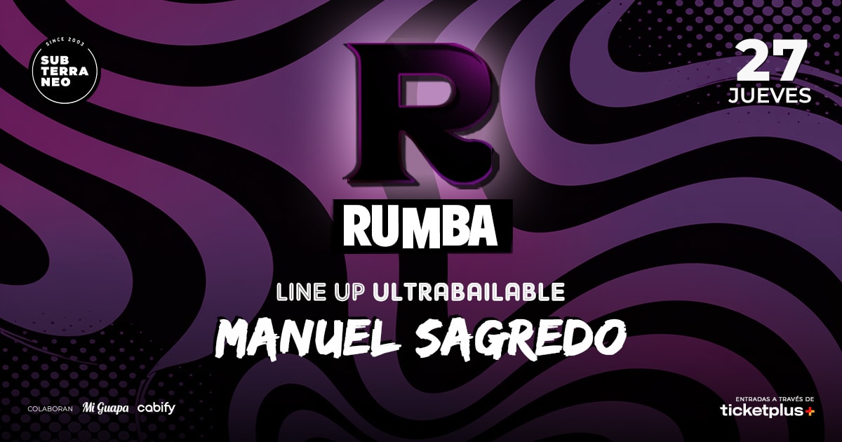 RUMBA Full Ultrabailable ★ JUEVES 27 NOVIEMBRE ★ Club Subterráneo (+21M & +23H)