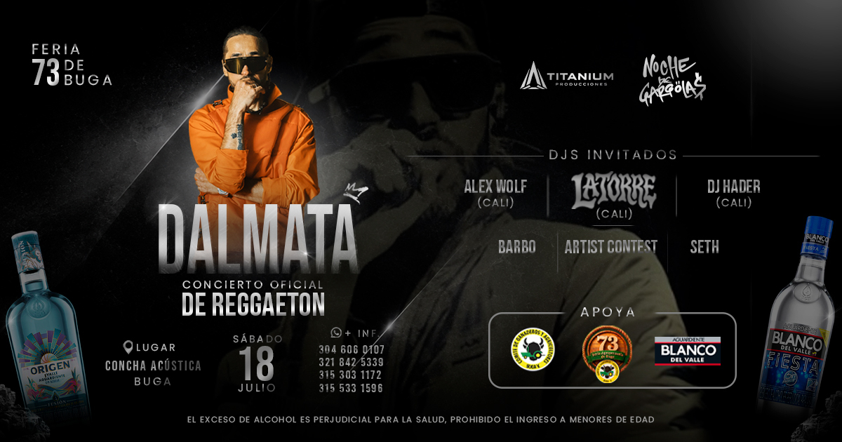 Super Concierto Oficial de Reggaetón | Feria 73 de Buga.