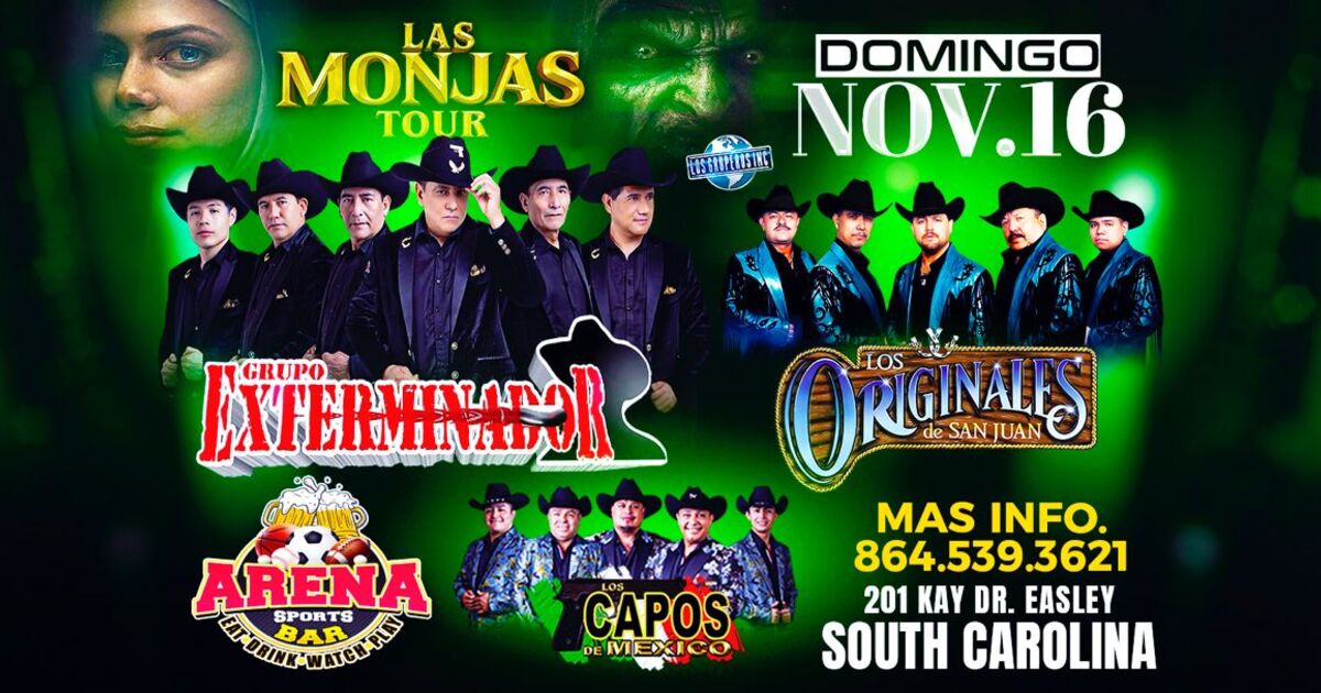 Grupo Exterminador (Las Monjitas Tour)-Los Originales de San Juan-Los Capos de Mexico-Arena Sport Bar