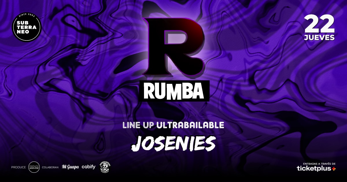 RUMBA Full Ultrabailable ★ JUEVES 22 ENERO ★ Club Subterráneo (+21M & +23H)