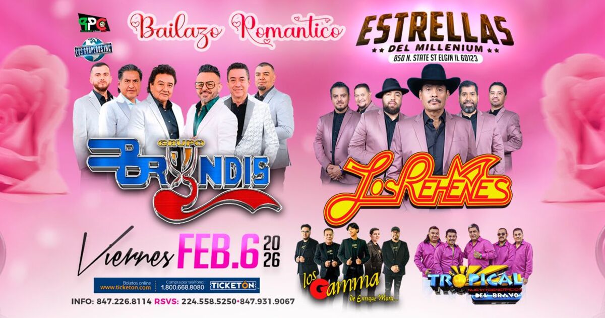 Grupo Bryndis-Los Rehenes-Los Gamma de Enrique Mora-Tropical del Bravo-Estrellas del Millenium