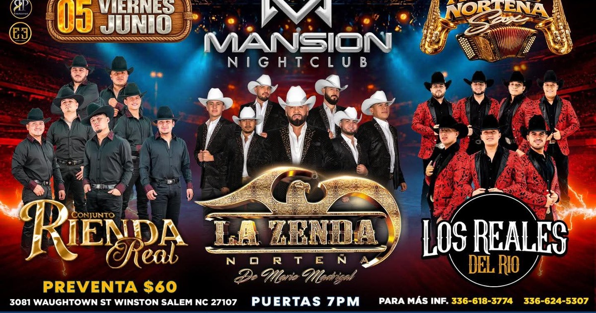 Rienda Real-Zenda-Los Reales-Mansion Night Club-Winston-Salem-NC