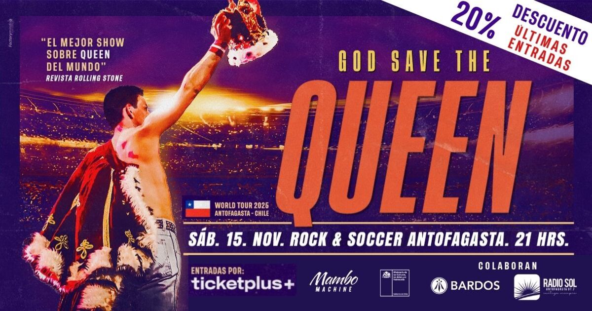  Dios Salve a la Reina en Rock & Soccer Antofagasta