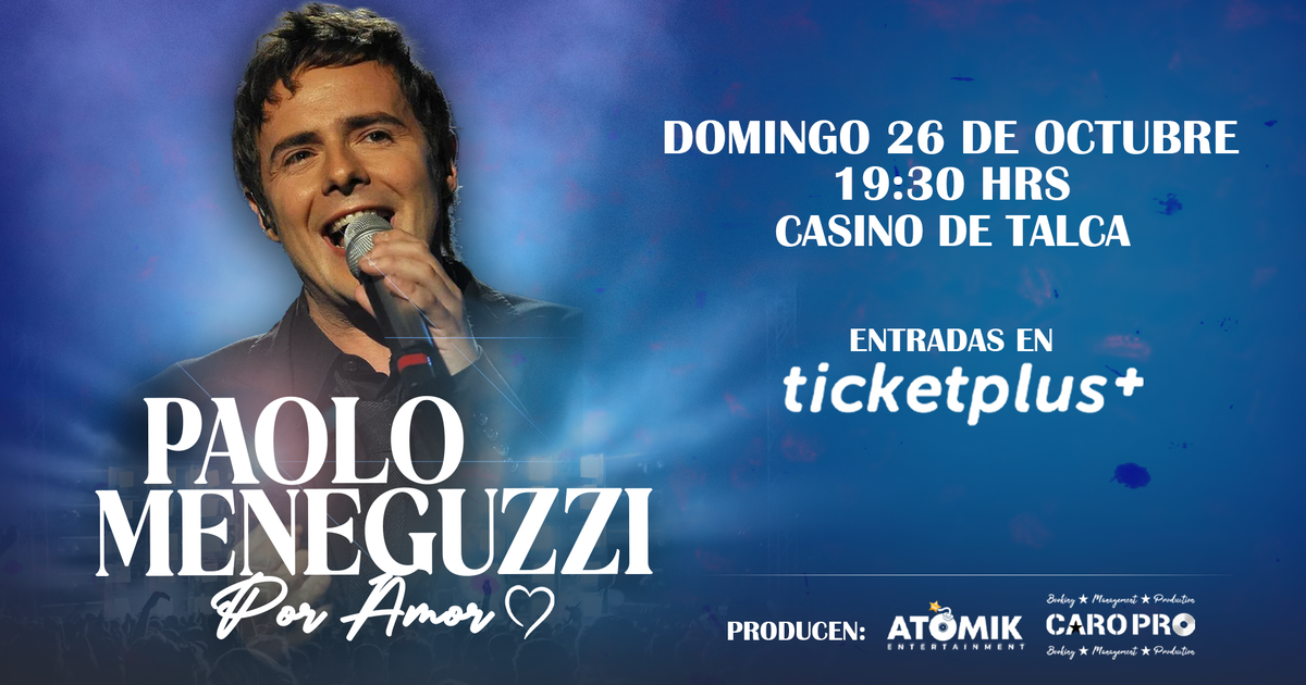 Paolo Meneguzzi en Casino Talca