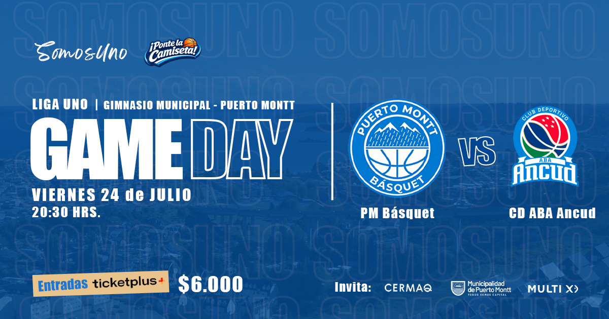PUERTO MONTT BASQUET VS CD ABA ANCUD LIGA CHERY BY CECINAS LLANQUIHUE