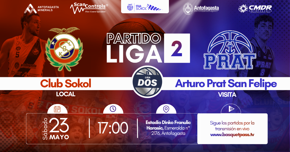LIGA DOS SOKOL ANTOFAGASTA VS ARTURO PRAT SAN FELIPE