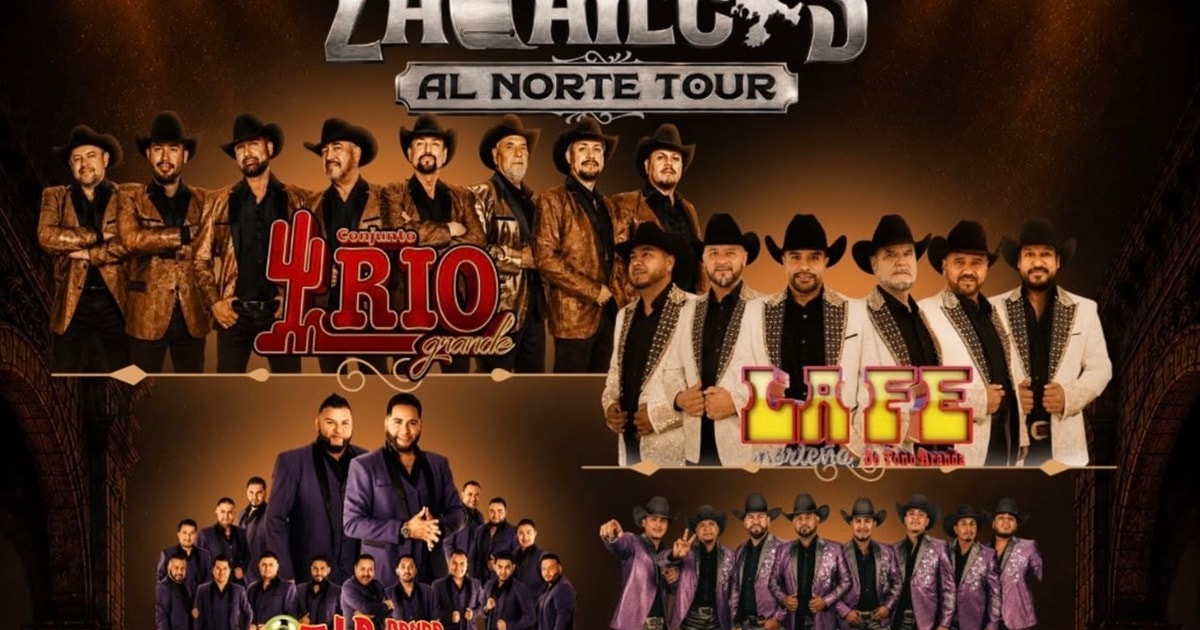 De Zacatecas al Norte Tour-Conjunto Rio Grande-La Fe Nortena de Tono Aranda-Banda La Chacaloza-Conjunto Nube-Banda Penasco-Rodeo Convention