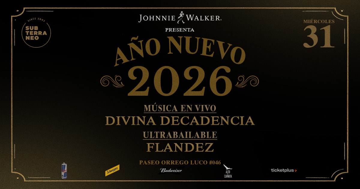 🎊 AÑO NUEVO SUBTE 2026 🎊 🎵 MIÉRCOLES 31 DICIEMBRE ★ Club Subterráneo (+23) 