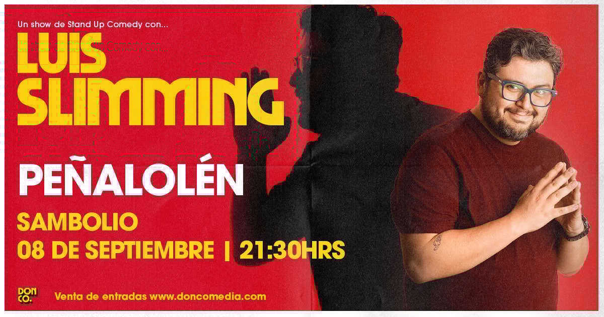  Luis Slimming / Sambolio Restobar / Peñalolén / 08 de Septiembre / 21:30 hrs.