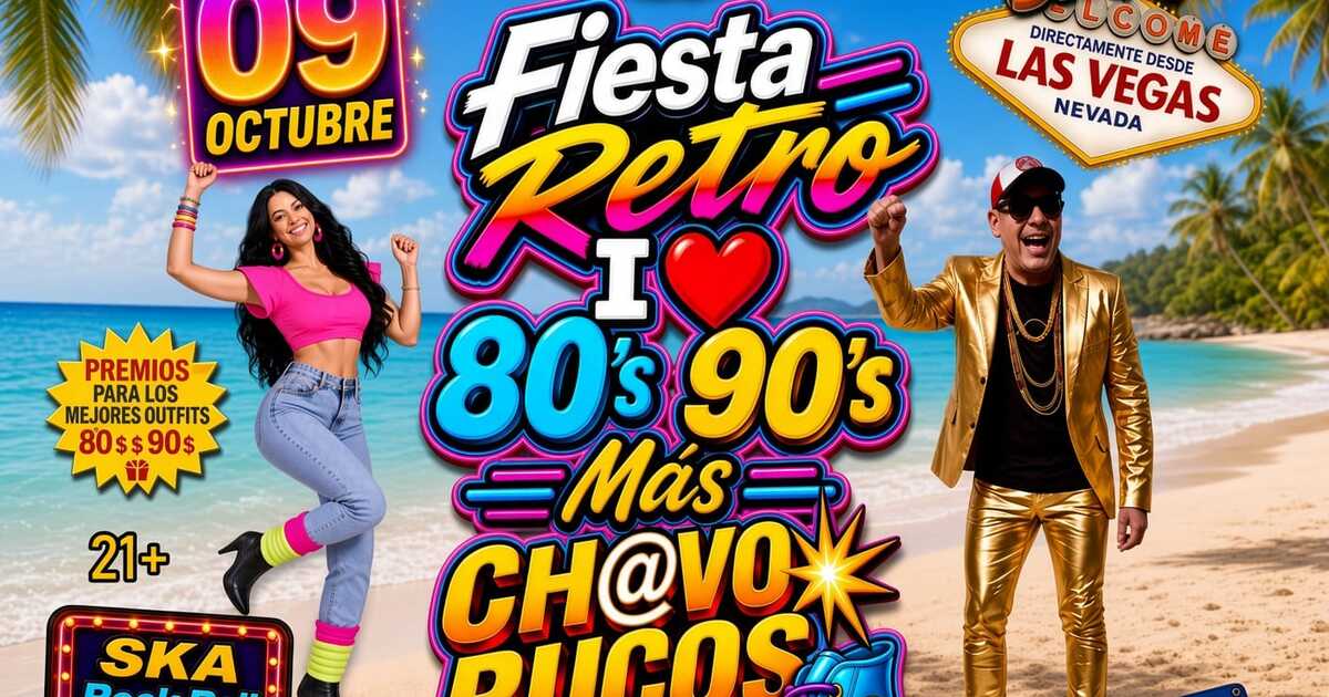 Fiesta Retro 80's 90's Chavo Rucos Tour USA-Strobes