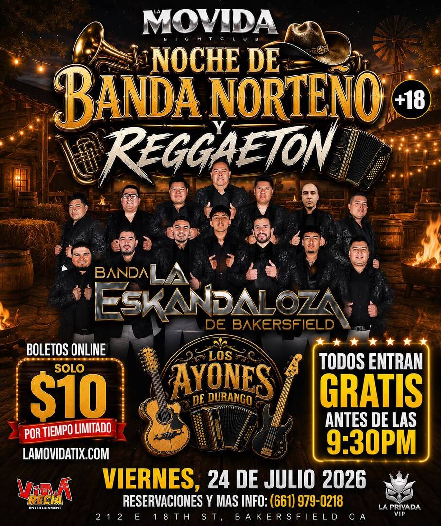 Noche de Banda Norteno y Reggaeton-Banda La Eskandaloza-Los Ayones de Durando