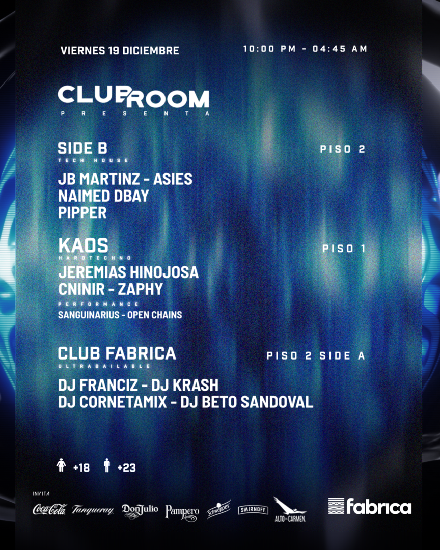 Clubroom Presenta @ Viernes 19 Diciembre