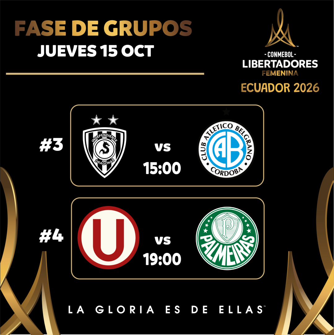 #3 Ind. del Valle (Ecu) vs Belgrano (Arg) / #4 Universitario (Per) vs SE Palmeiras (Bra) / CONMEBOL Libertadores Femenina 2026™ / Fase de Grupos