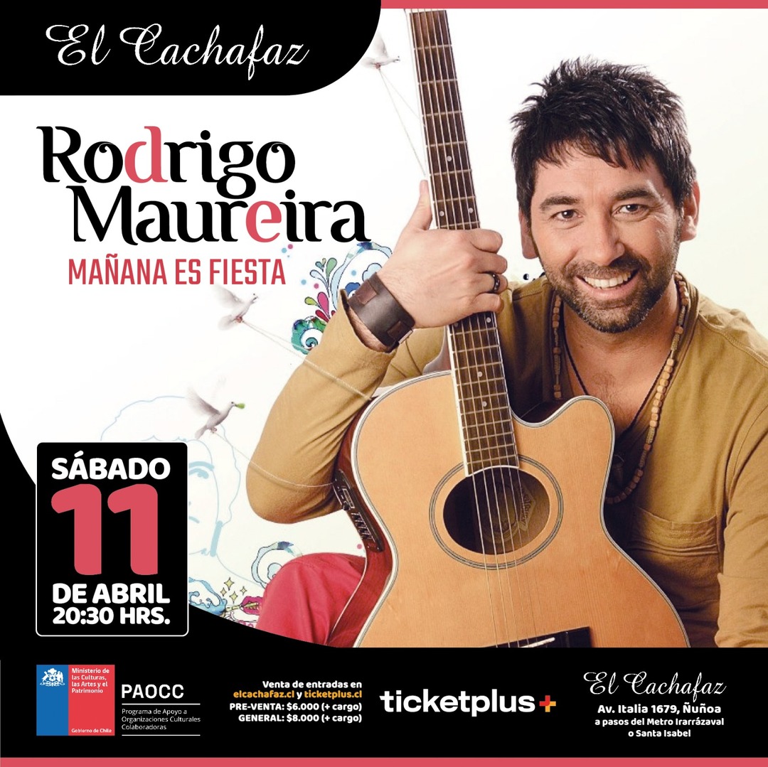 Ciclo de Música-Rodrigo Maureira-Sábado 11 Abril 20:30hrs