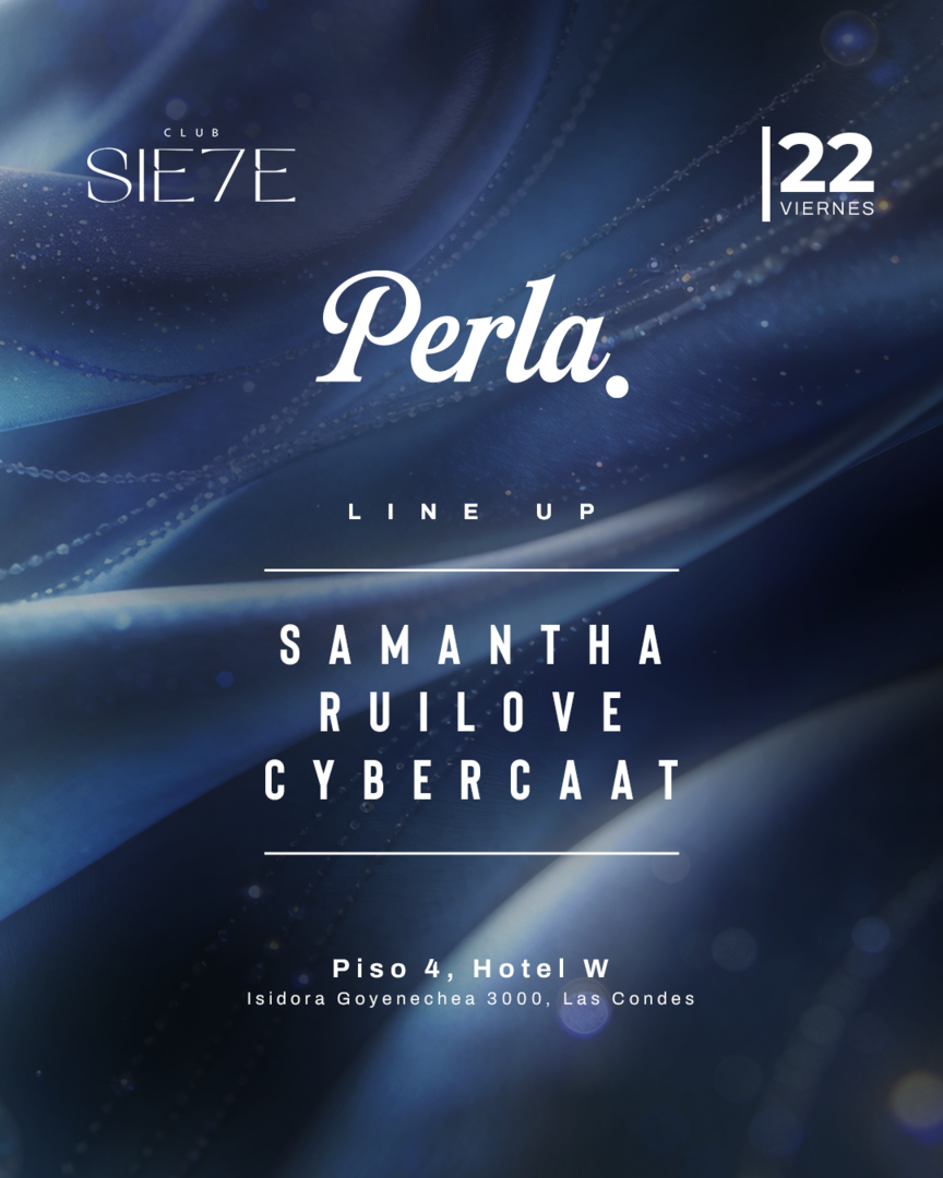 PERLA ★ VIERNES 22 MAYO ★ Club Siete 