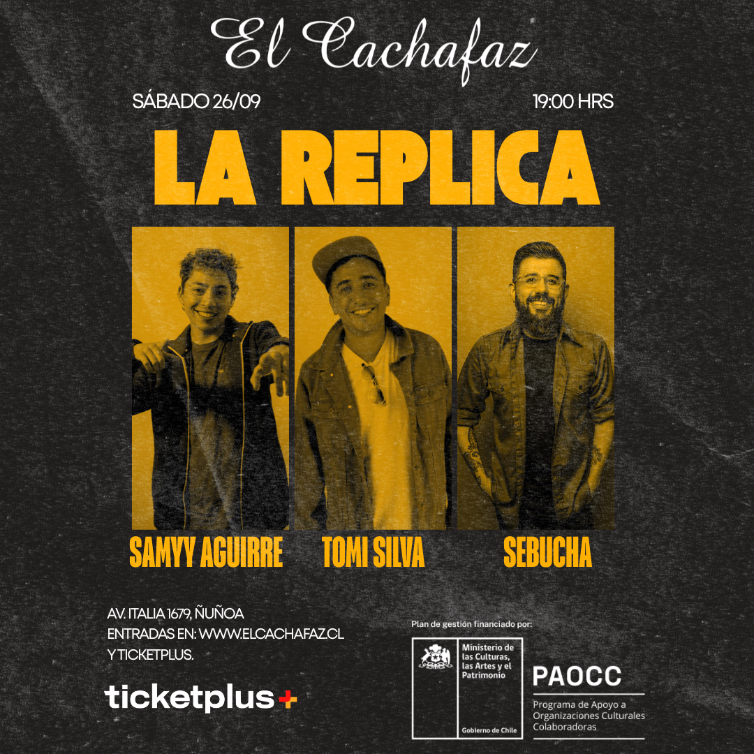 Show de Stand Up-Réplica-Sábado 26 Septiembre 19 hrs