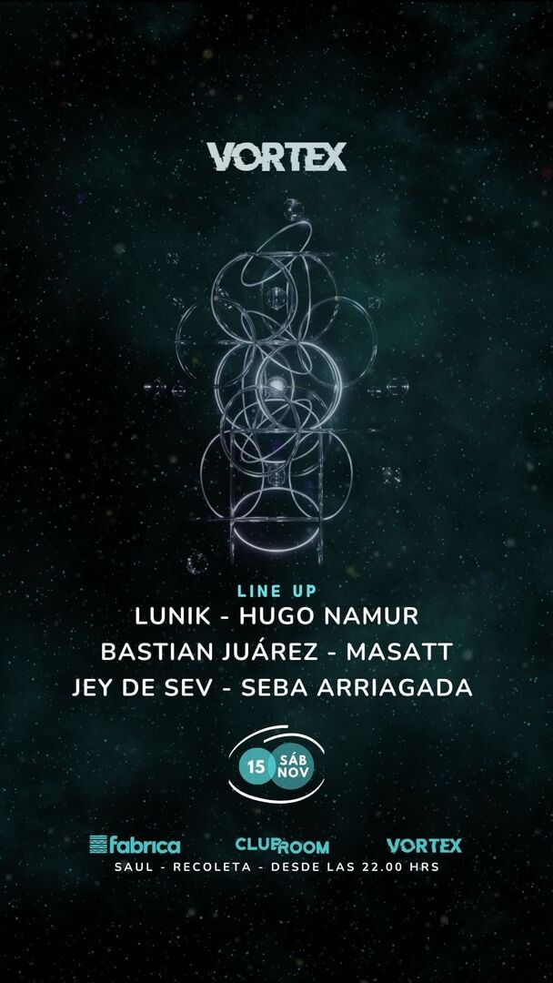 Clubroom Presenta Vortex @ Sábado 15 Noviembre