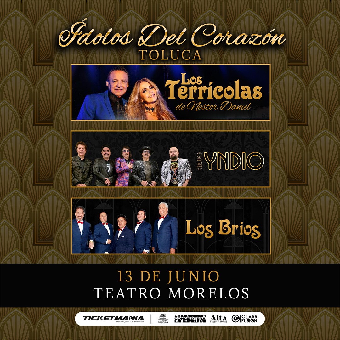 Los Terricolas de Nestor Daniel, Grupo Yndio y Los Brios en Toluca