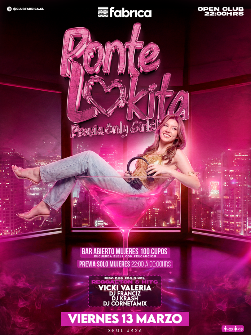 Club Fabrica Presenta Ponte Lokita @ Viernes 13 Marzo
