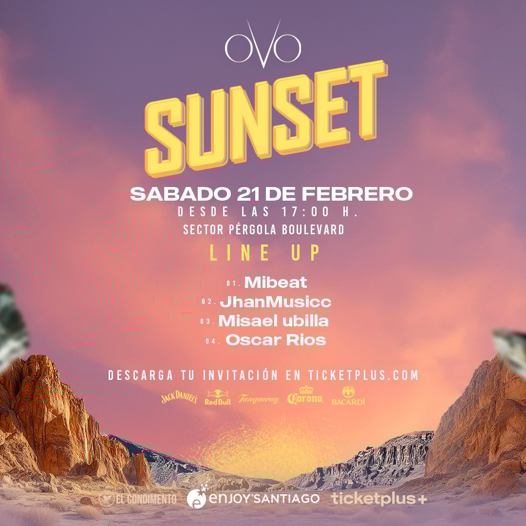 SUNSET  - Sábado 21 feb