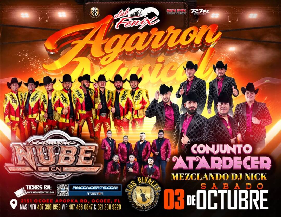 Conjunto Nube-Conjunto Atardecer-Los Rivales de Tierra Caliente-Club Fenix