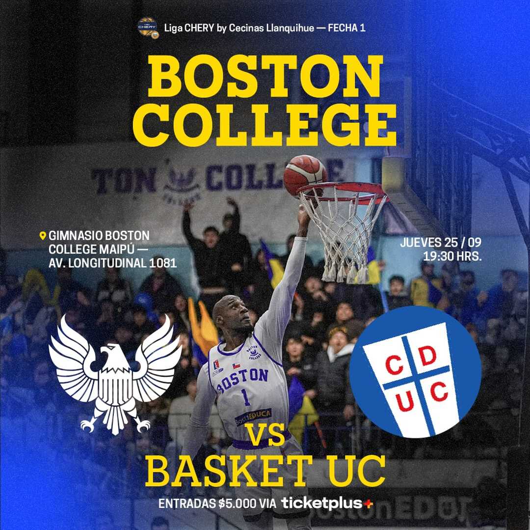Boston College vs Basket UC / LNB / Liga Chery By Cecinas Llanquihue / Ronda 1