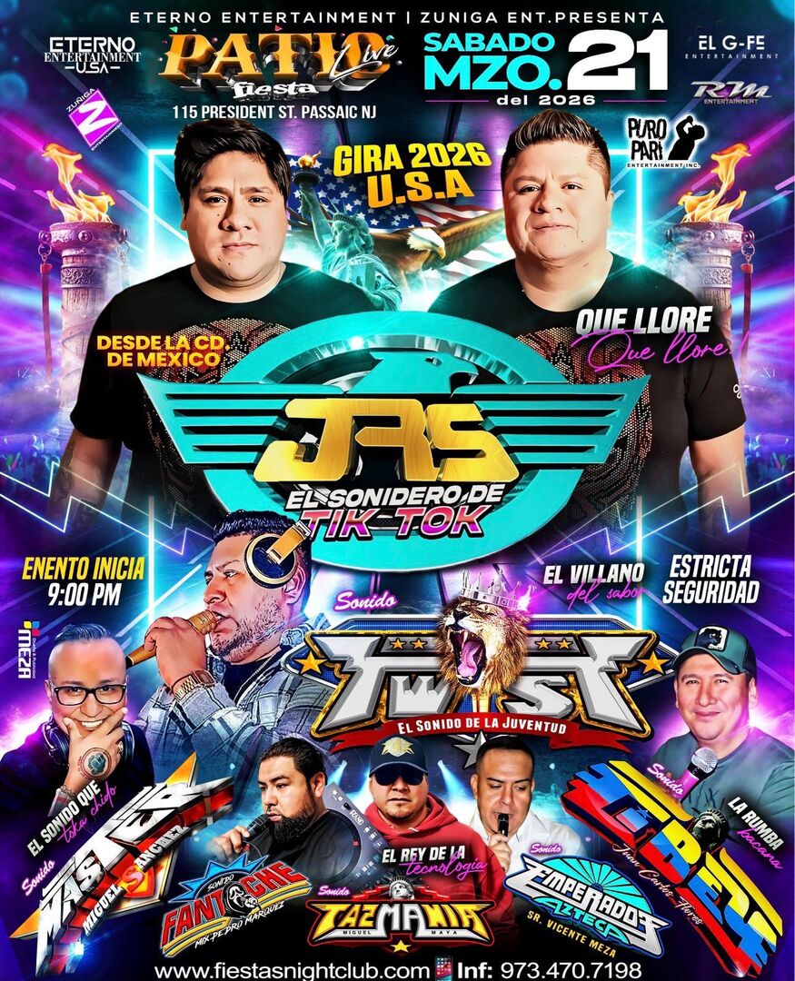 Juniors La Sangre Nueva-Sonido Master-Tazmania-Emperador-Fantoche-Patio Live