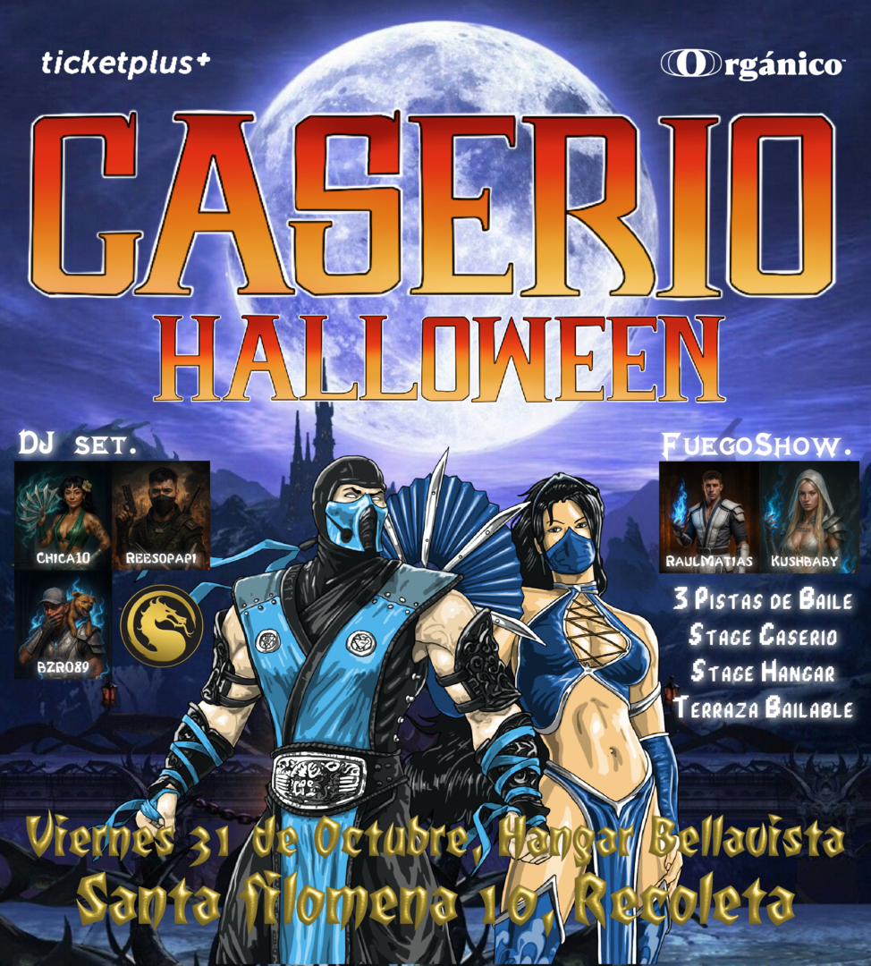 Halloween en Caserío Viernes 31 de Octubre en Hangar Bellavista XXL