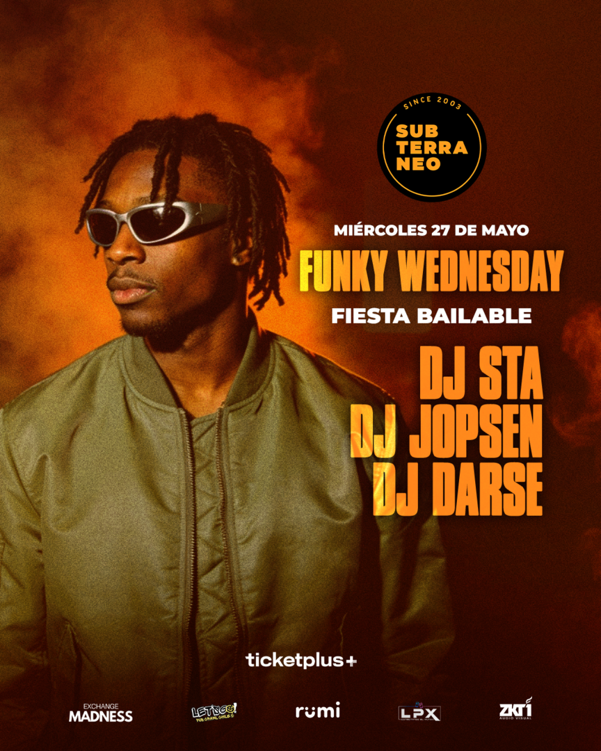 FUNKY WEDNESDAY 🎵 MIÉRCOLES 27 MAYO ★ Club Subterráneo (+21)