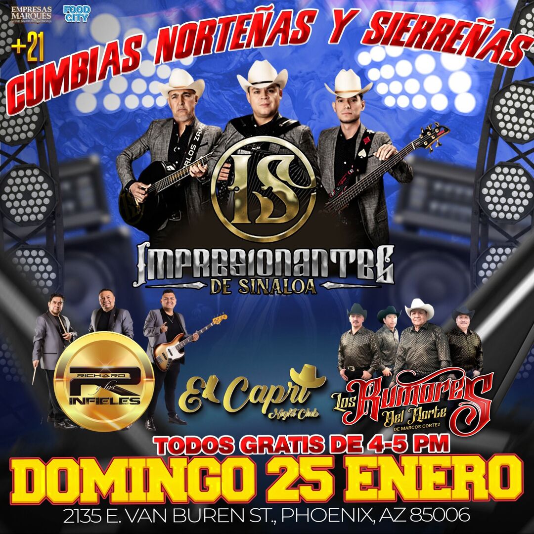 Impresionantes de Sinaloa-Richard y los Infieles-Los Rumores del Norte