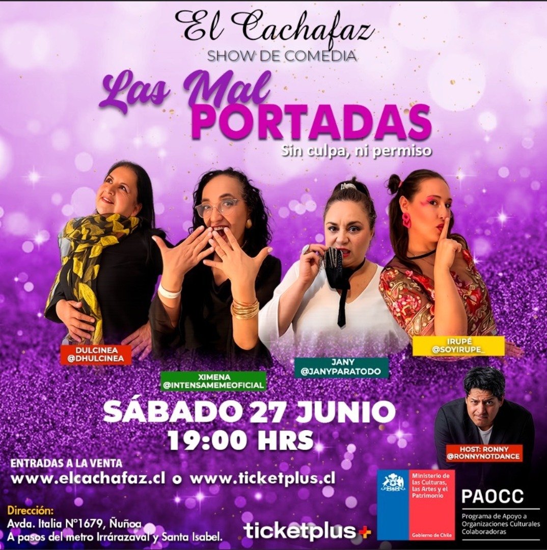 Show de Stand Up-Mal portadas-Sabado 27 Junio a las 19 hrs