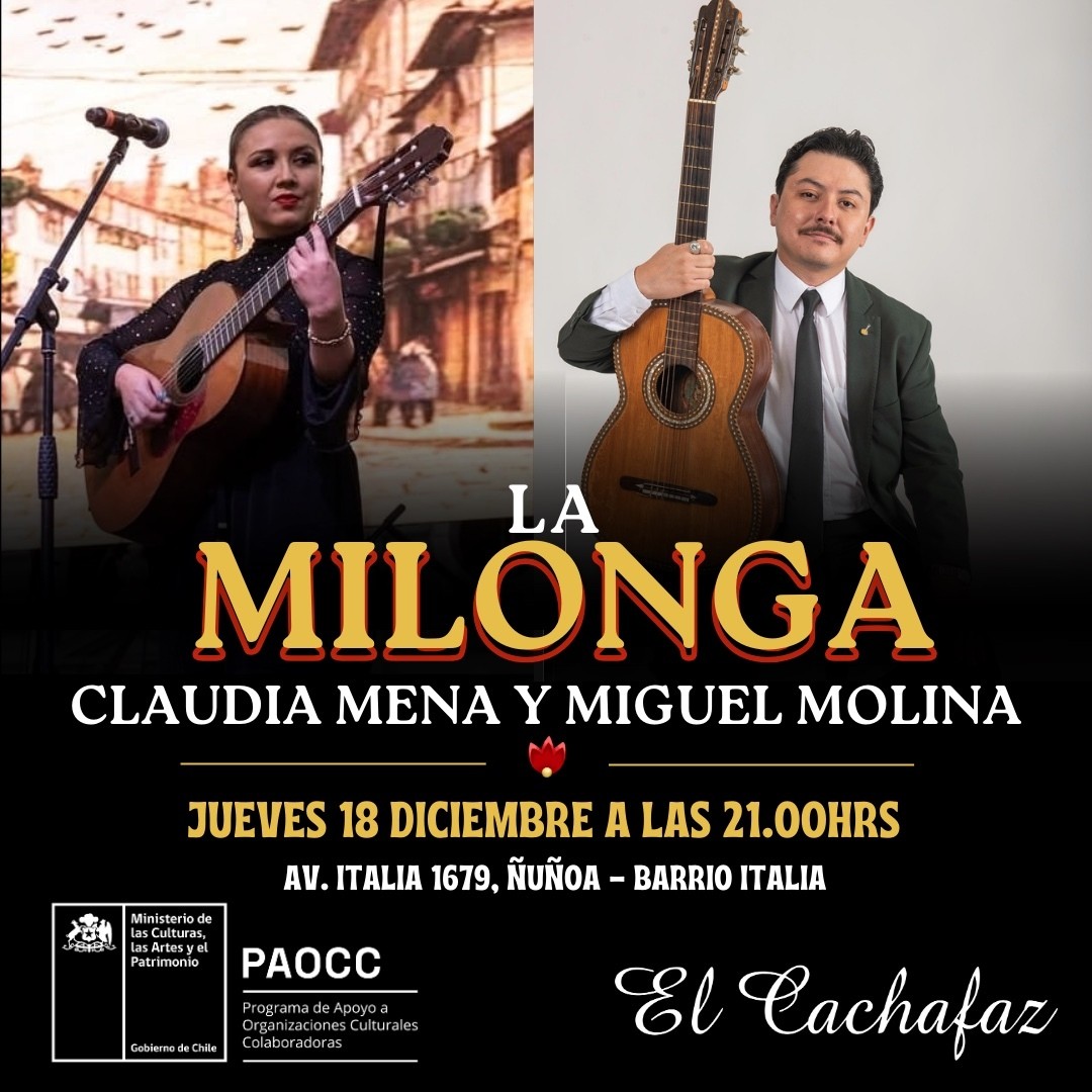 Milonga Jueves 18 Diciembre 21hrs 