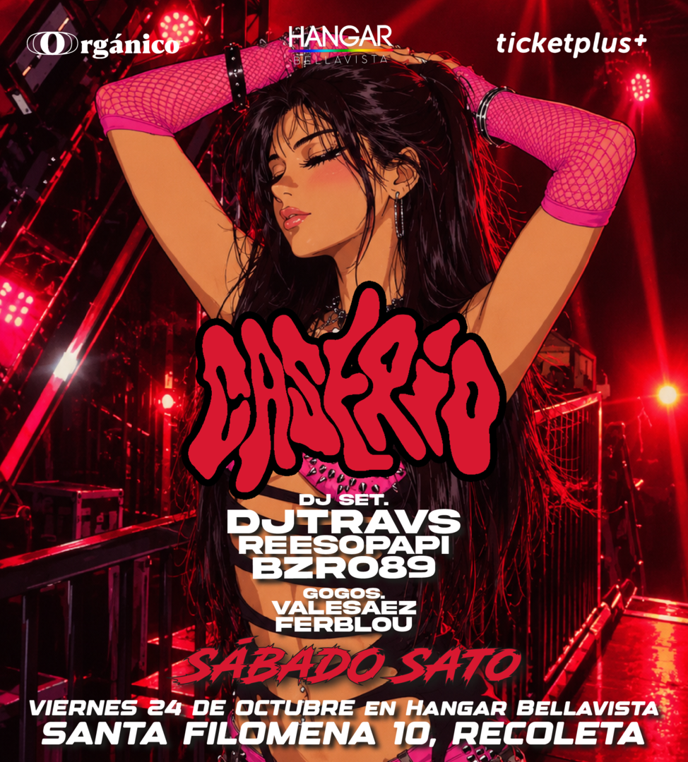 Sábado Contundente 😈 en Caserío fiesta éste Sábado 24 de Octubre en Hangar Bellavista