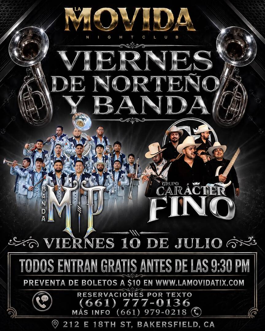 Banda Maxma Potencia-Grupo Caracter Fino-Viernes De Norteño y Banda