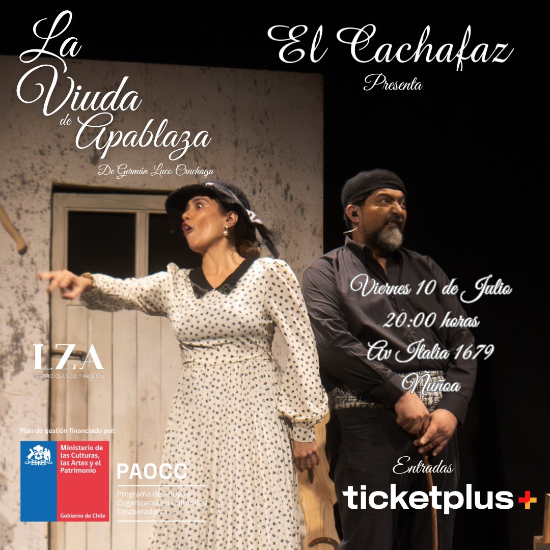 Ciclo de teatro-La Viuda de Apablaza-Viernes 10 Julio 20 hrs