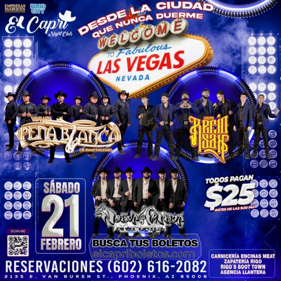 Conjunto Pena Blanca-Grupo Recio Sax-Nueva Onda Nortena