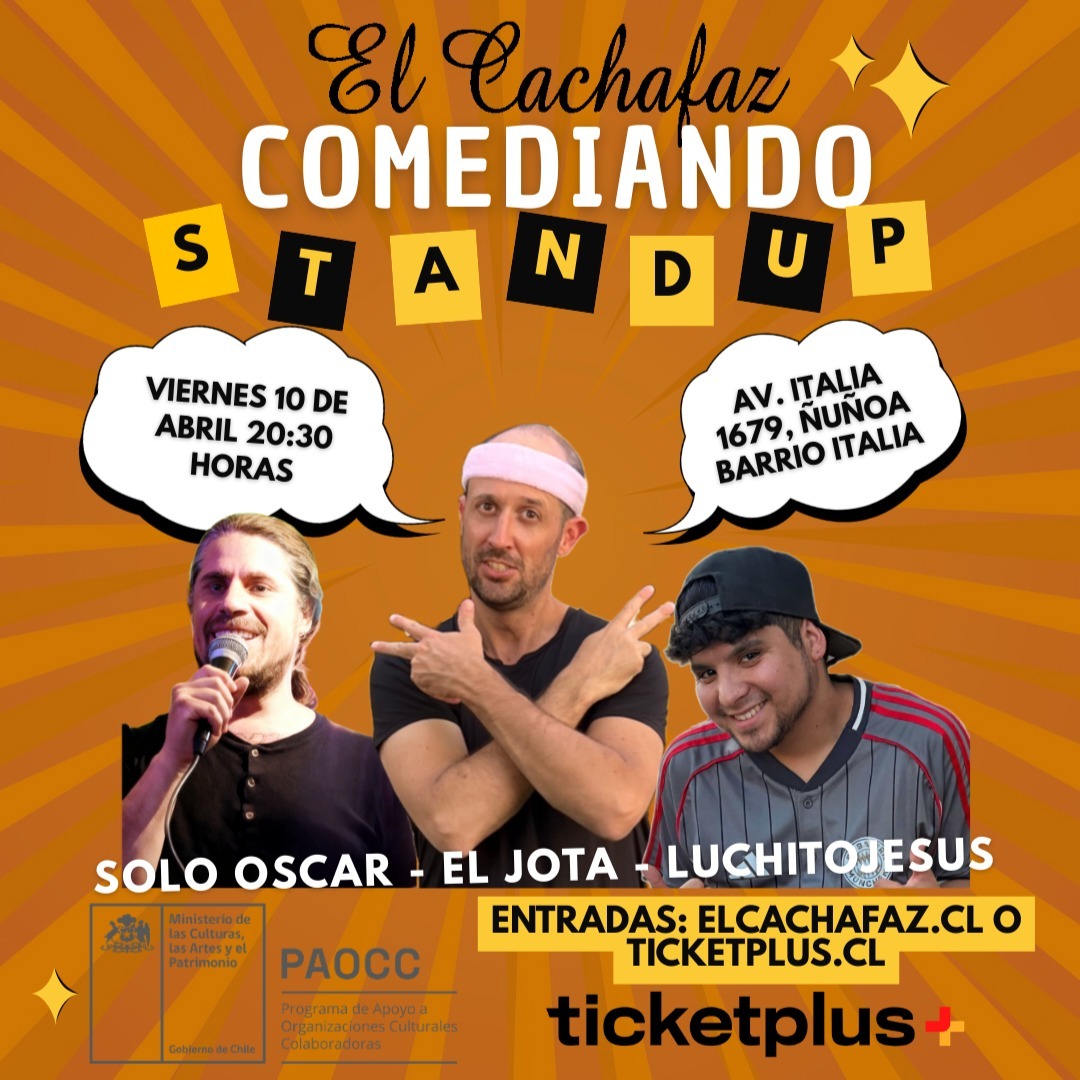 Show de Stand Up-Comediando- Viernes 10 de Abril a las 20:30 hrs