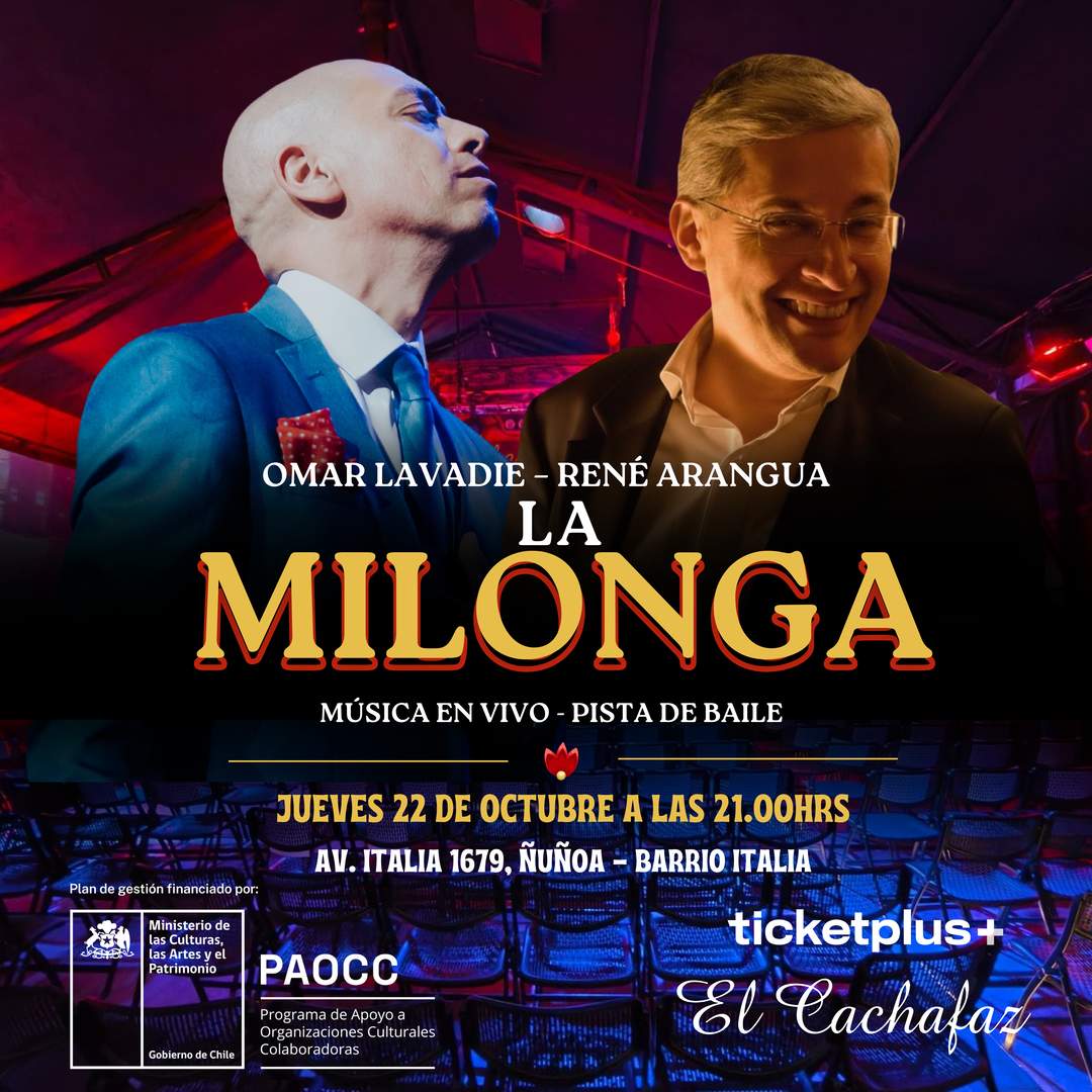 Milonga Jueves 22 Octubre 21hrs 
