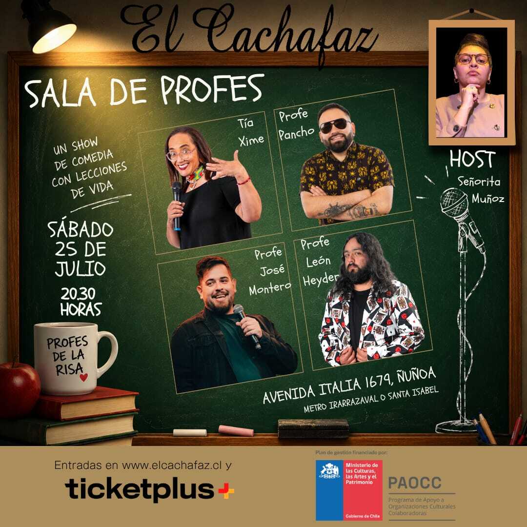Show de stand up-Sala de Profes-Sabado 25 de Julio 20:30hrs