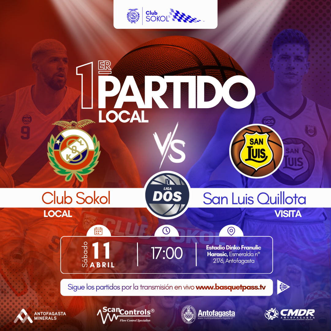 LIGA DOS SOKOL ANTOFAGASTA VS SAN LUIS DE QUILLOTA