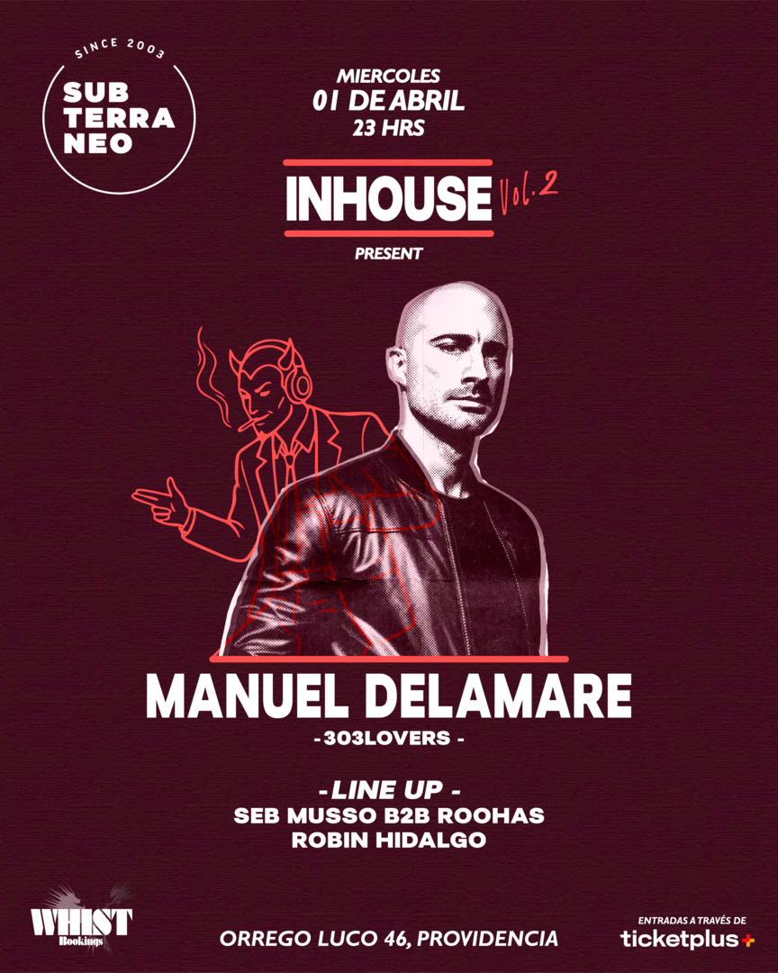 INHOUSE 🎵 MIÉRCOLES 01 ABRIL ★ Club Subterráneo (+21)