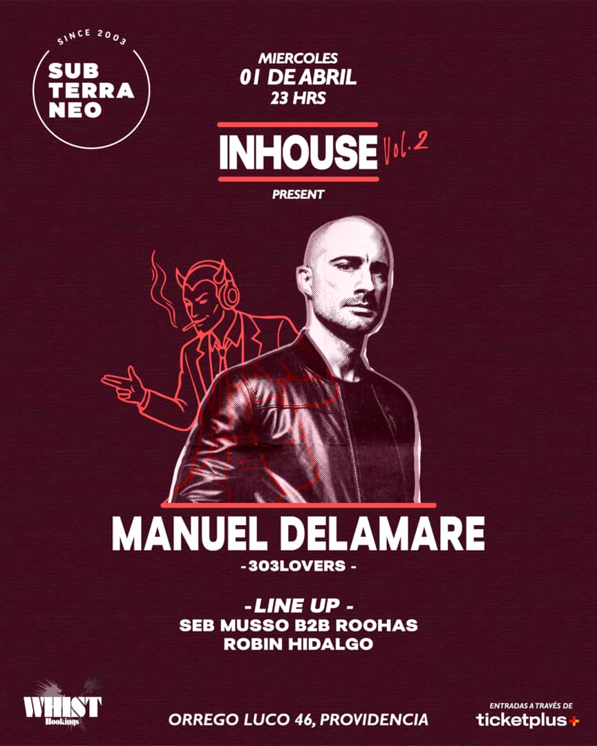 INHOUSE 🎵 MIÉRCOLES 01 ABRIL ★ Club Subterráneo (+21)